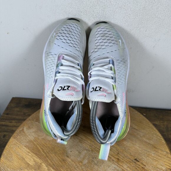 Nike Air Max 270 Shoes Womens Size 6.5 DD4459-100 Rainbow Gradient Heel Sneakers - Picture 6 of 8
